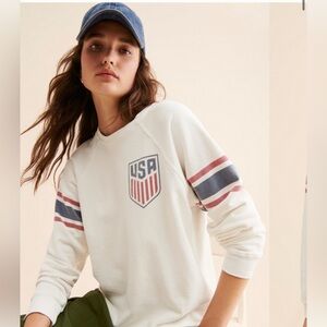 Original Retro Brand White USA Soccer Sweatshirt